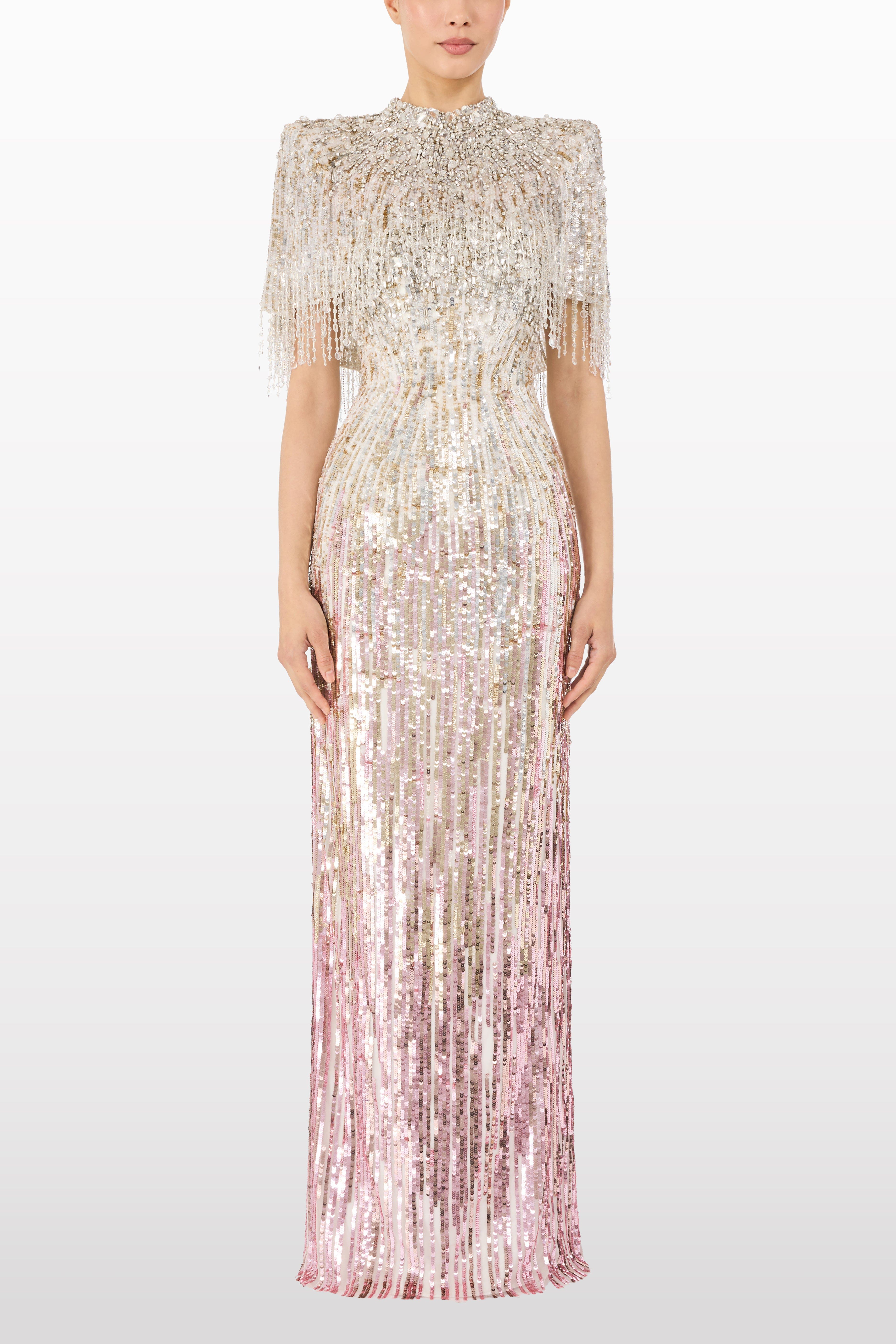 Ellen Mock-Neck Beaded Top - image 3