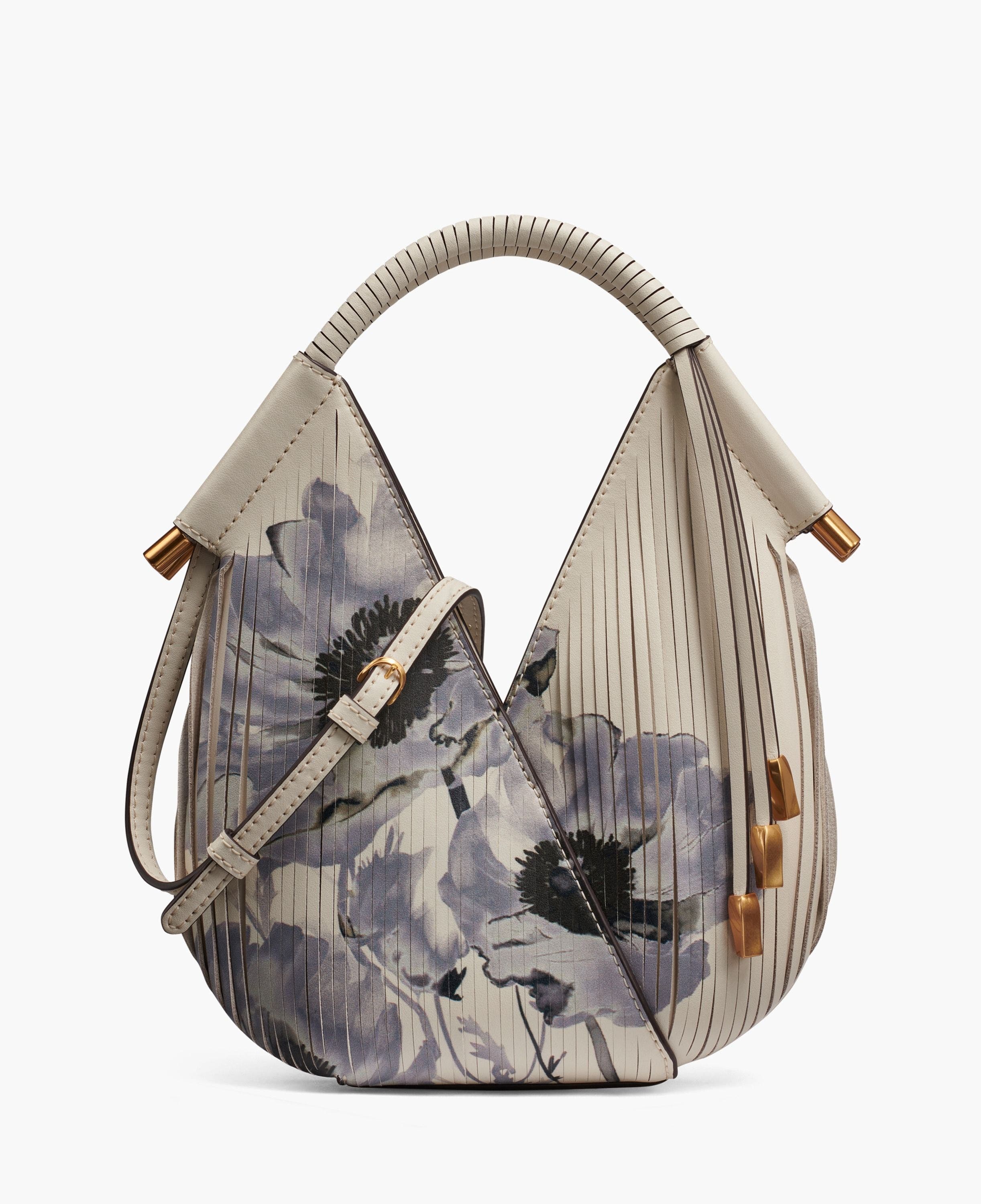 Donna Karan New York Baldwin Floral Lasercut Micro Crossbody, Main, color, Bone