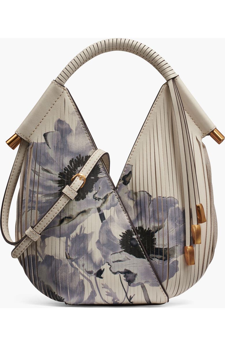 Donna Karan New York Baldwin Floral Lasercut Micro Crossbody, Main, color, Bone