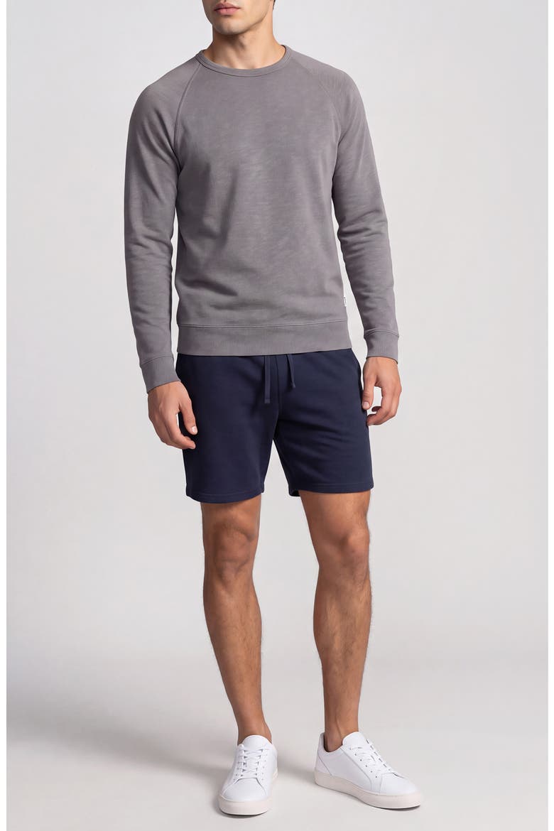 Stonewashed Terry Sweatshirt, Alternate, color, CARBON