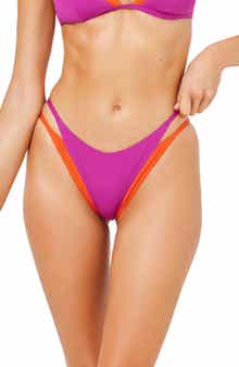 LSPACE Billie Contrast Trim Bikini Bottoms