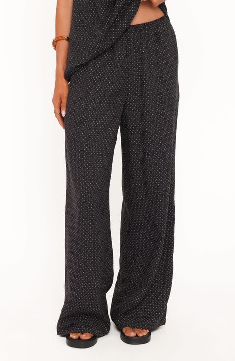 Lexi Elastic Waist Wide Leg Pants