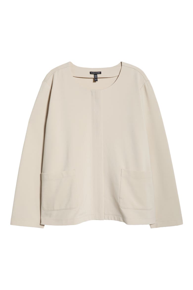 Collarless Zip Jacket, Alternate, color, PAPYRUS