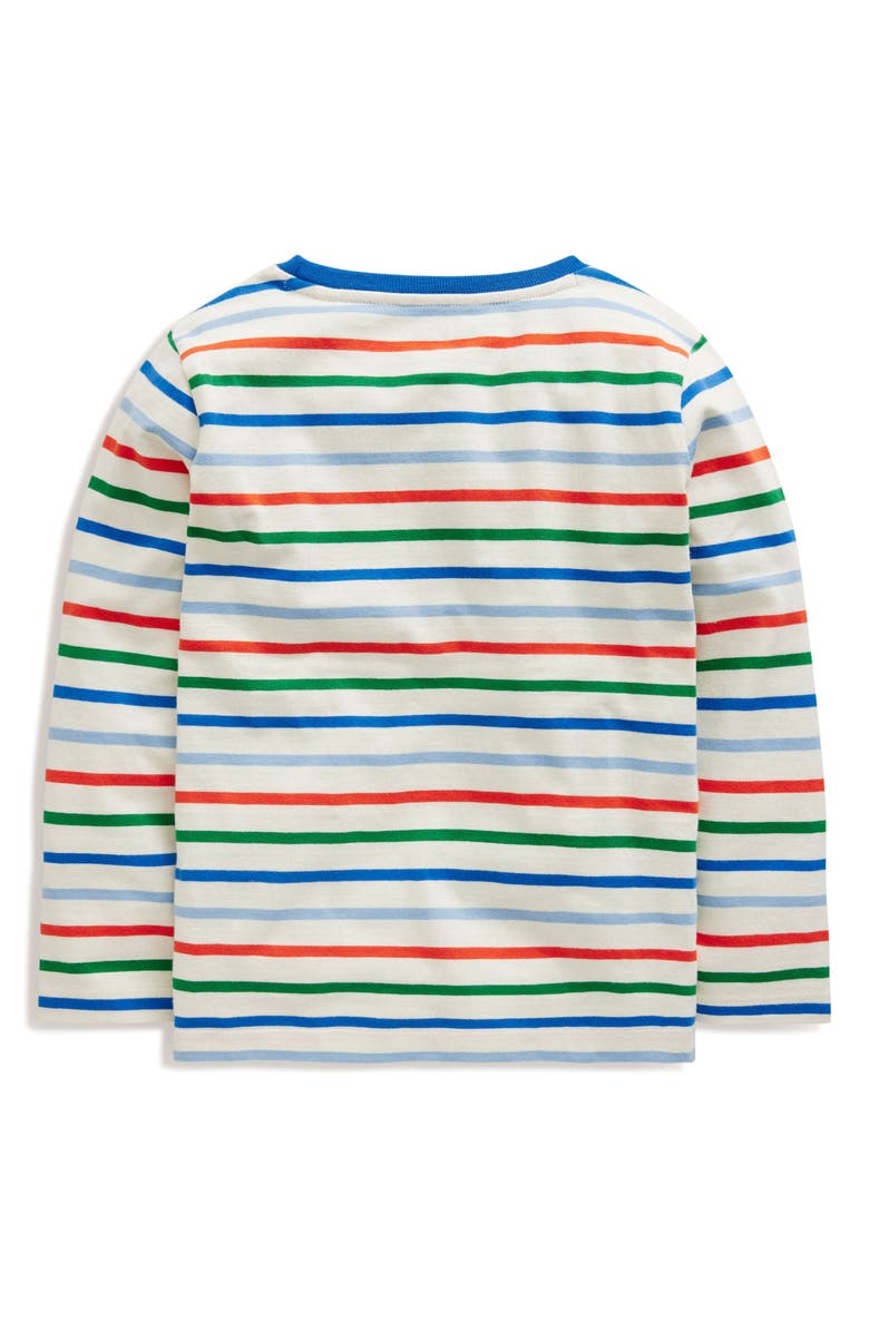 Mini Boden Kids' Everyday Stripe Cotton T-Shirt, Alternate, color, 
