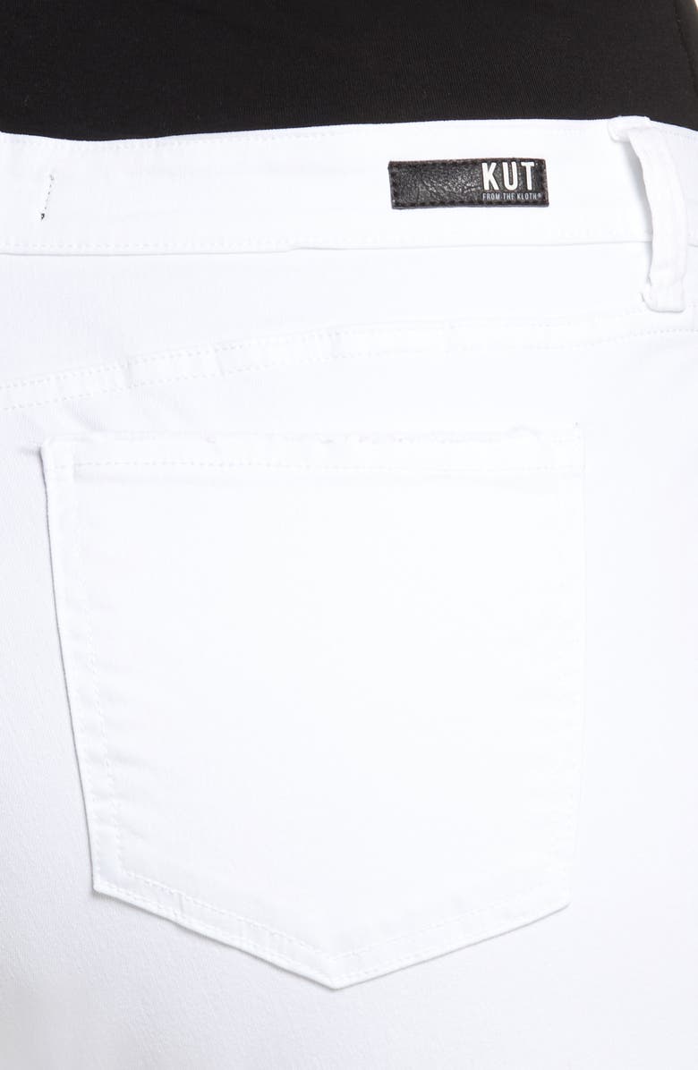 KUT from the Kloth Catherine Mid Rise Boyfriend Jeans, Alternate, color, Optic White