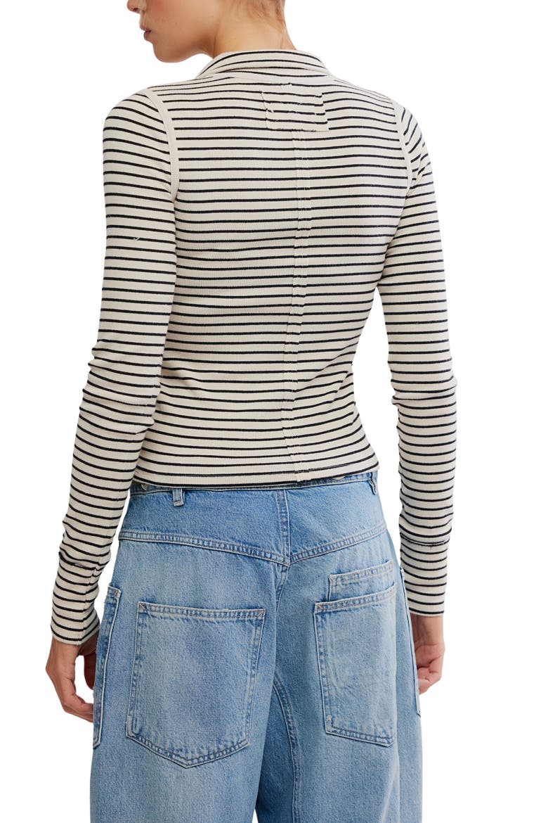 Lake Stripe Rib Henley, Alternate, color, TEA COMBO
