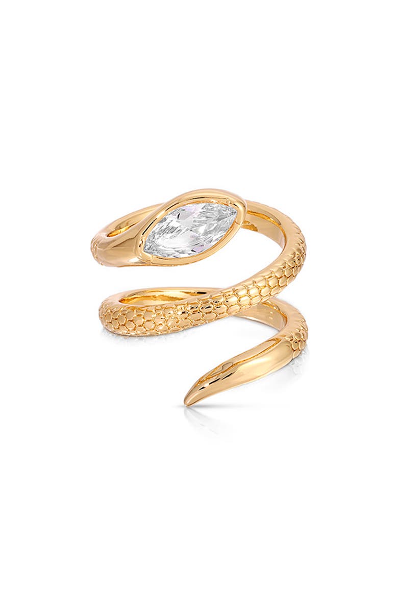 Serpent Coiled Ring, Main, color, GOLD