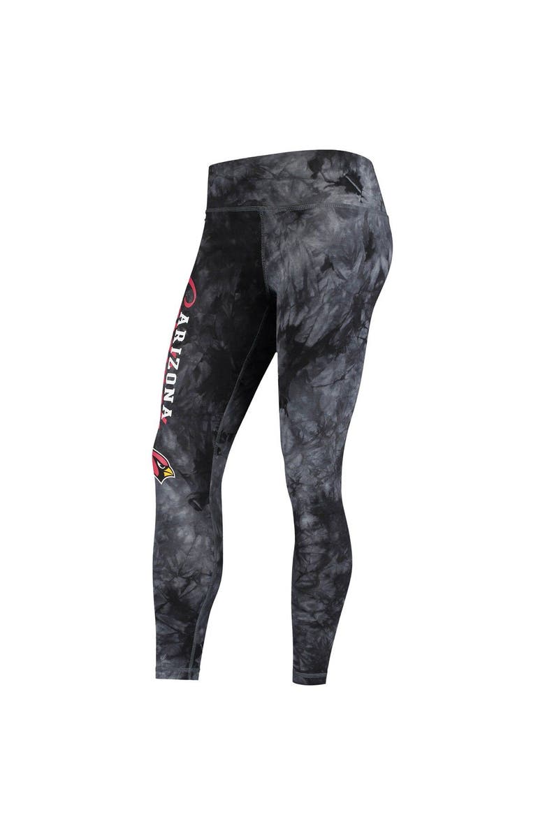 CONCEPTS SPORT Women's Concepts Sport Black Arizona Cardinals Burst Tie-Dye Leggings, Alternate, color,