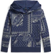 Polo Ralph Lauren Kids' Bandana Patchwork Print Hoodie