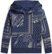 Polo Ralph Lauren Kids' Bandana Patchwork Print Hoodie