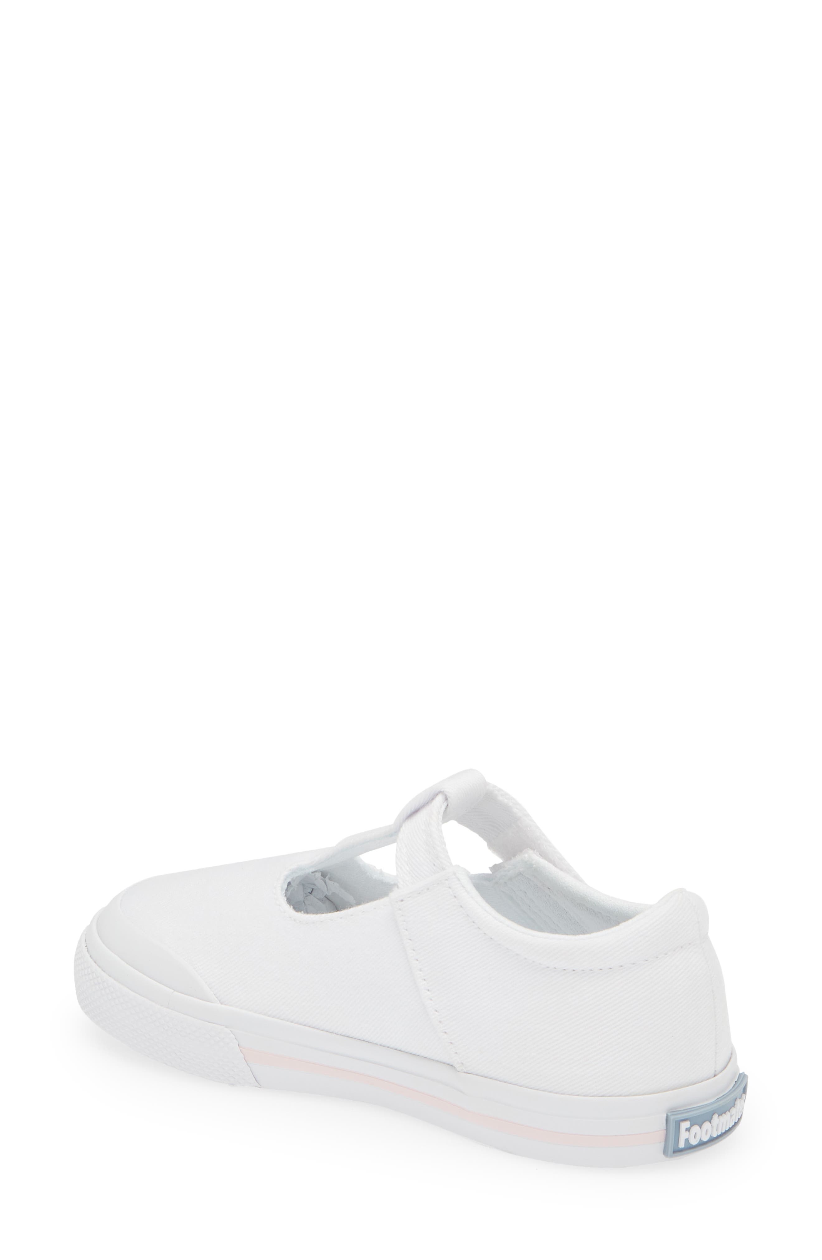 Footmates Drew Mary Jane Sneaker, Alternate, color, White