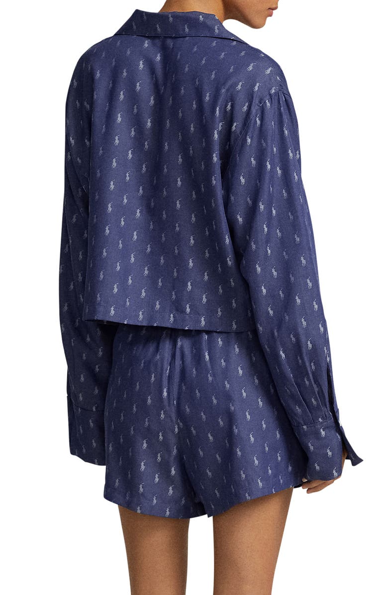 Polo Ralph Lauren Crop Short Pajamas, Alternate, color, 