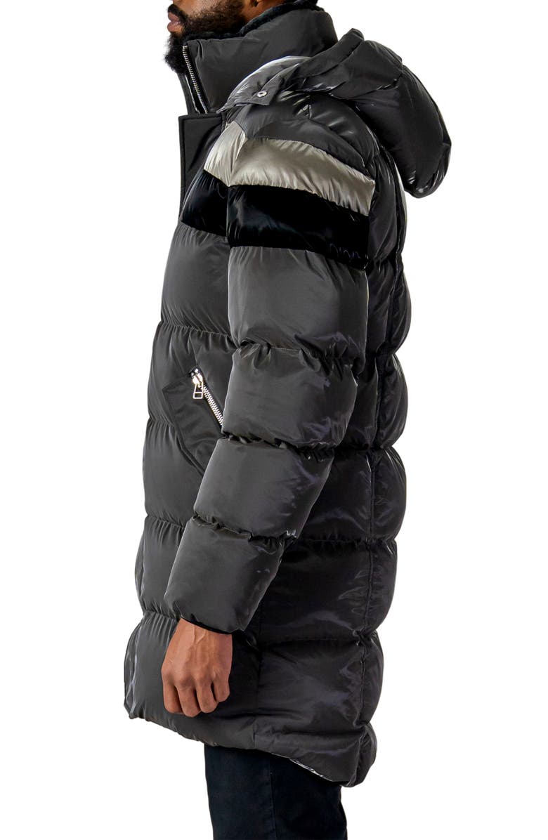 Woodpecker Penguin Water Resistant Hooded Long Puffer Jacket, Alternate, color,