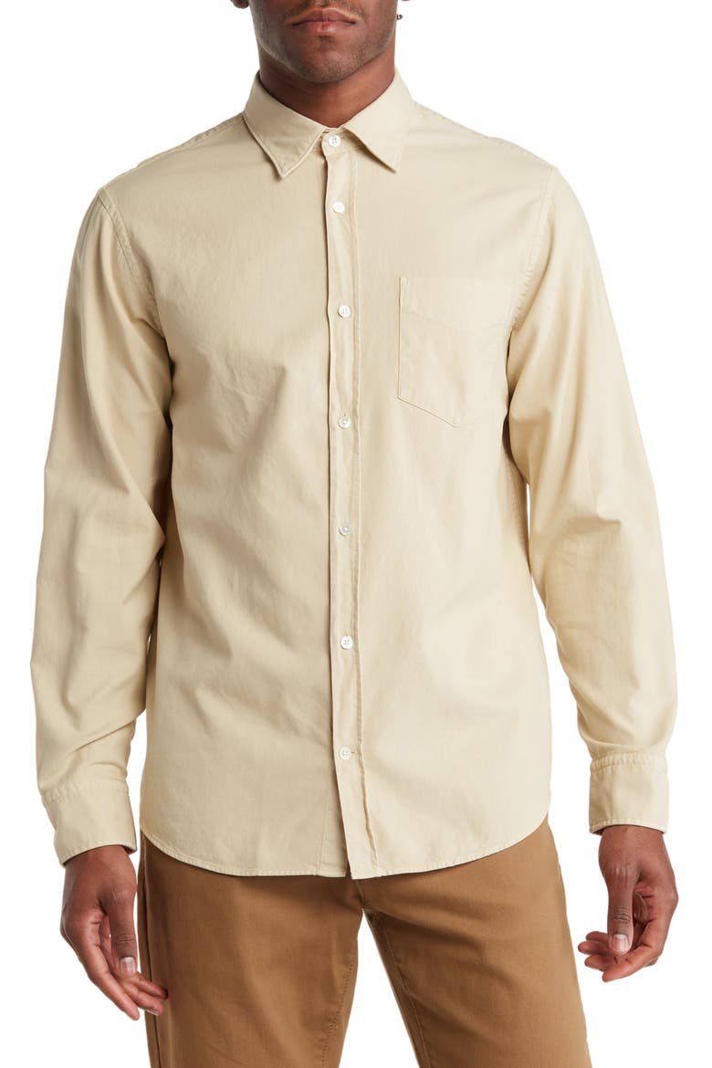 Levon 5725 Oxford Button-Down Shirt, Main, color, ECRU