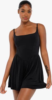 Popilush Shapewear Modal Tummy Control Wide-Leg Romper