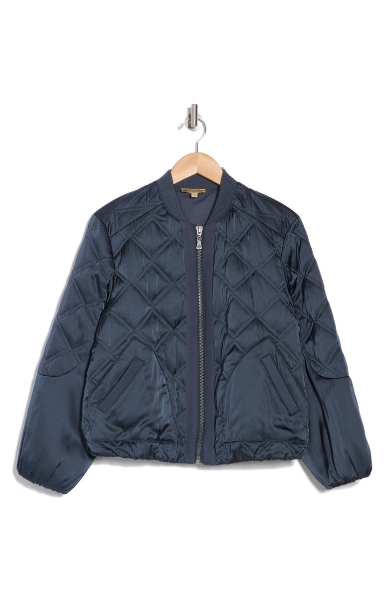 Democracy Quilted Bomber Jacket, Alternate, color,