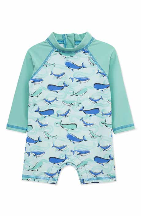 Little Me Whale One-Piece UPF 50+ Rashguard