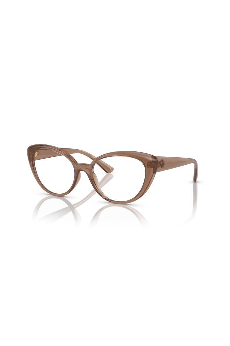 53mm Oval optical glasses, Main, color, Brown