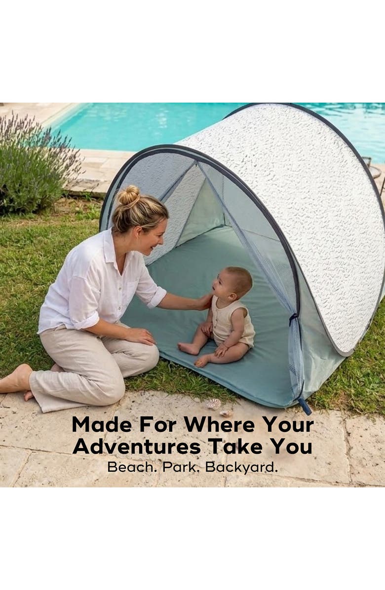 Babymoov Blue Waves Anti-UV Sun Tent, Alternate, color, Blue Waves