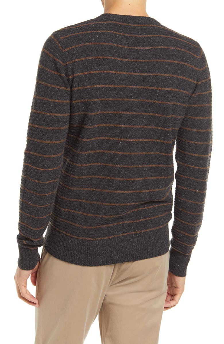 Billy Reid Stripe Crewneck Sweater, Alternate, color,