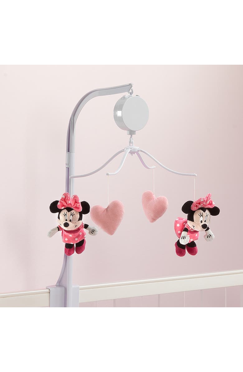 Lambs & Ivy Disney Baby Minnie Mouse Love Musical Baby Crib Mobile Soother, Alternate, color, Multicolor