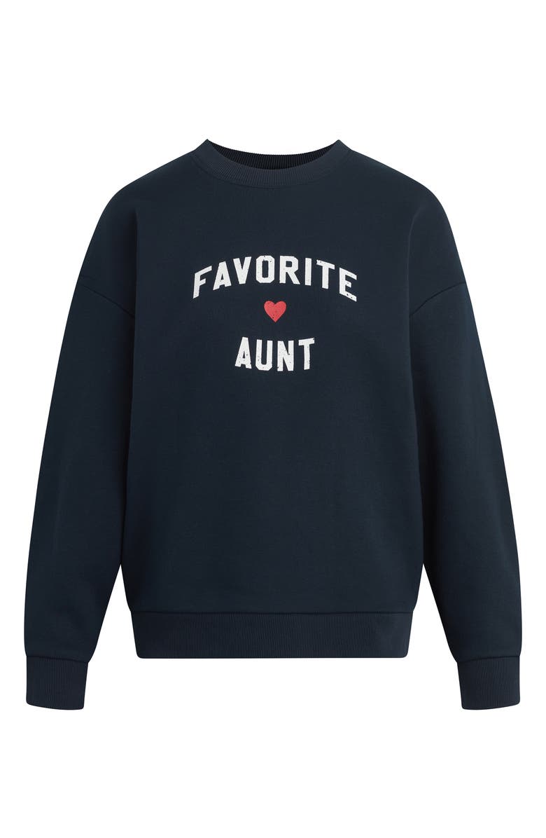 Favorite Daughter The Favorite Aunt Graphic Sweatshirt, Alternate, color, Navy