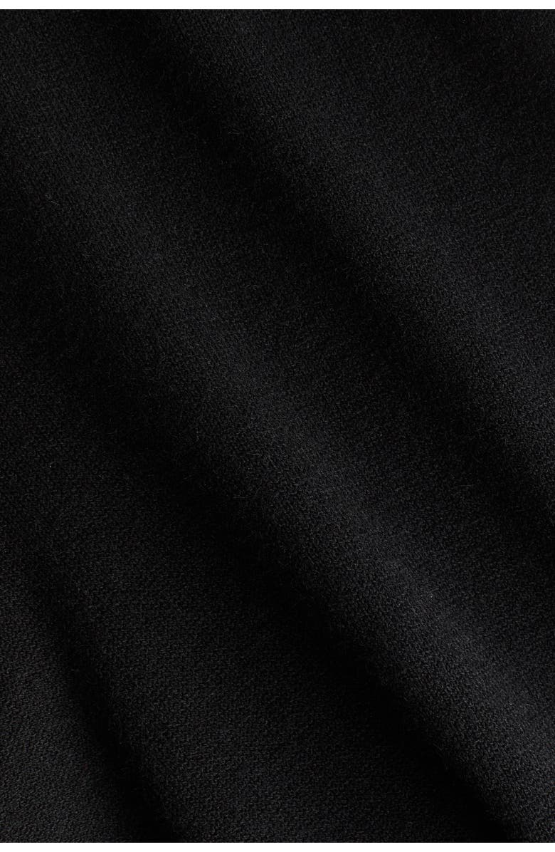 H&M Wide Knitted Trousers, Alternate, color, Black