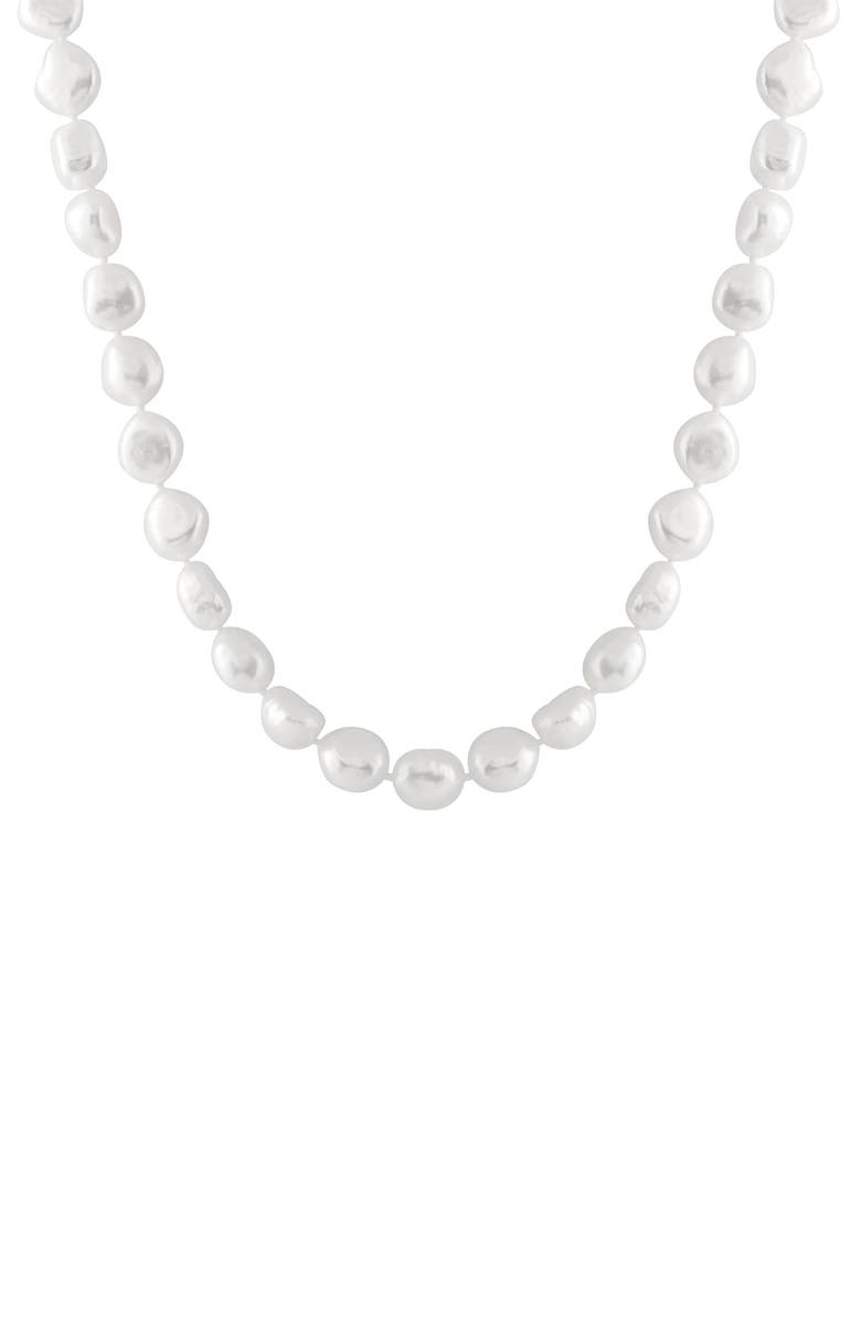 SPLENDID PEARLS 8-9mm Cultured Baroque Freshwater Pearl Necklace, Main, color, 
