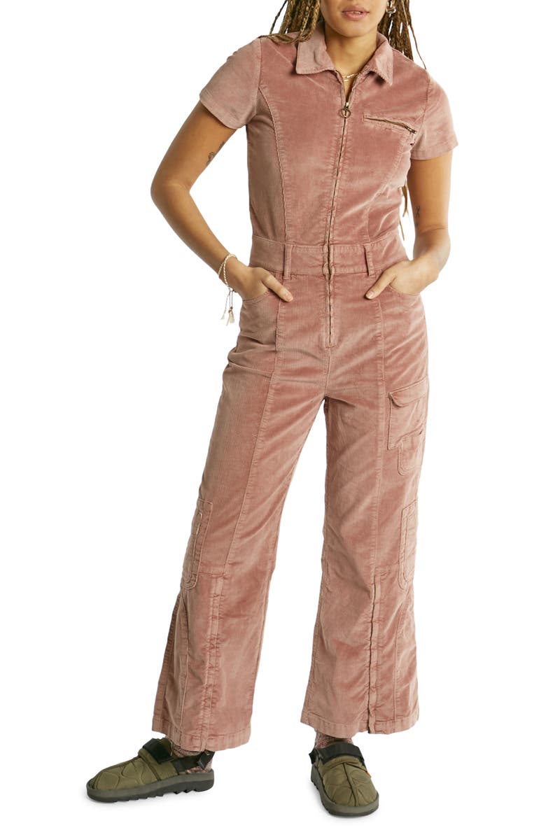 BDG Urban Outfitters Stretch Corduroy Utility Jumpsuit, Main, color,