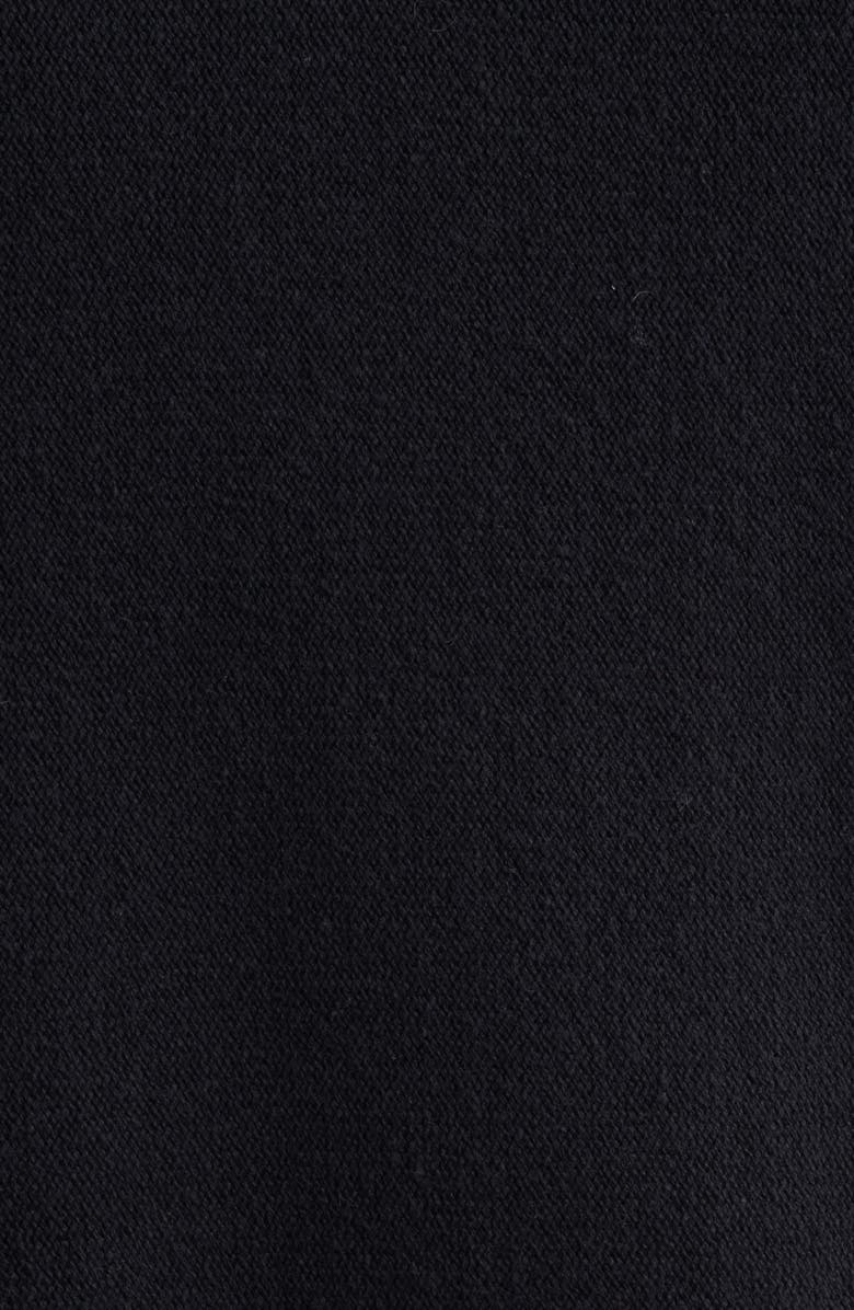 FRAME Half Zip Wool & Cotton Sweater, Alternate, color, Black