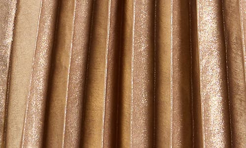 Acler Hillsome Pleated Off The Shoulder Gown In Brown