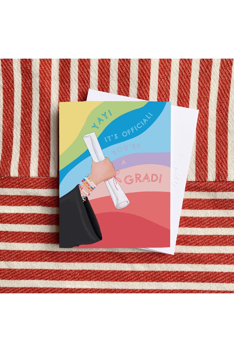 Graduation Greeting Card Pack Sets (3 ct) It's Official Rainbow Grad, Alternate, color, Multi-Pack