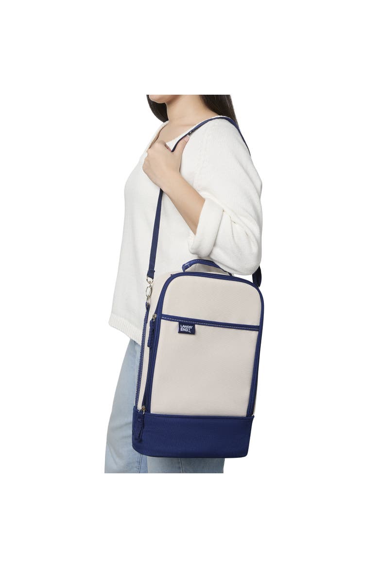 Medium Wine Cooler Bag with 2 BPA-Free Glasses, Insulated Wine Bag for Travel, Alternate, color, Navy
