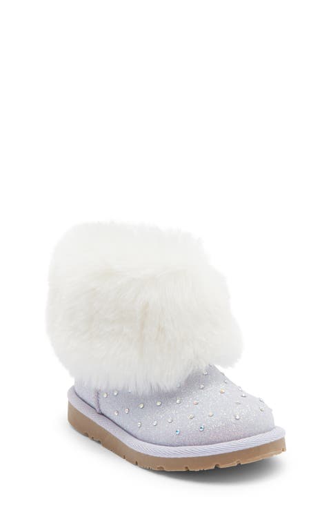 Kids' Elias Faux Fur Rhinestone Bootie (Toddler & Walker)