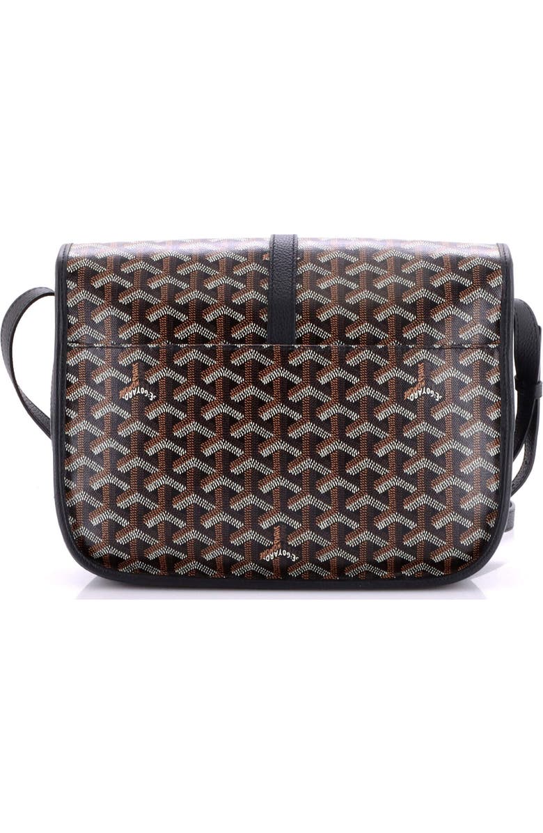 Pre-Owned Goyard Belvedere II Messenger Bag Coated Canvas MM, Alternate, color, Black