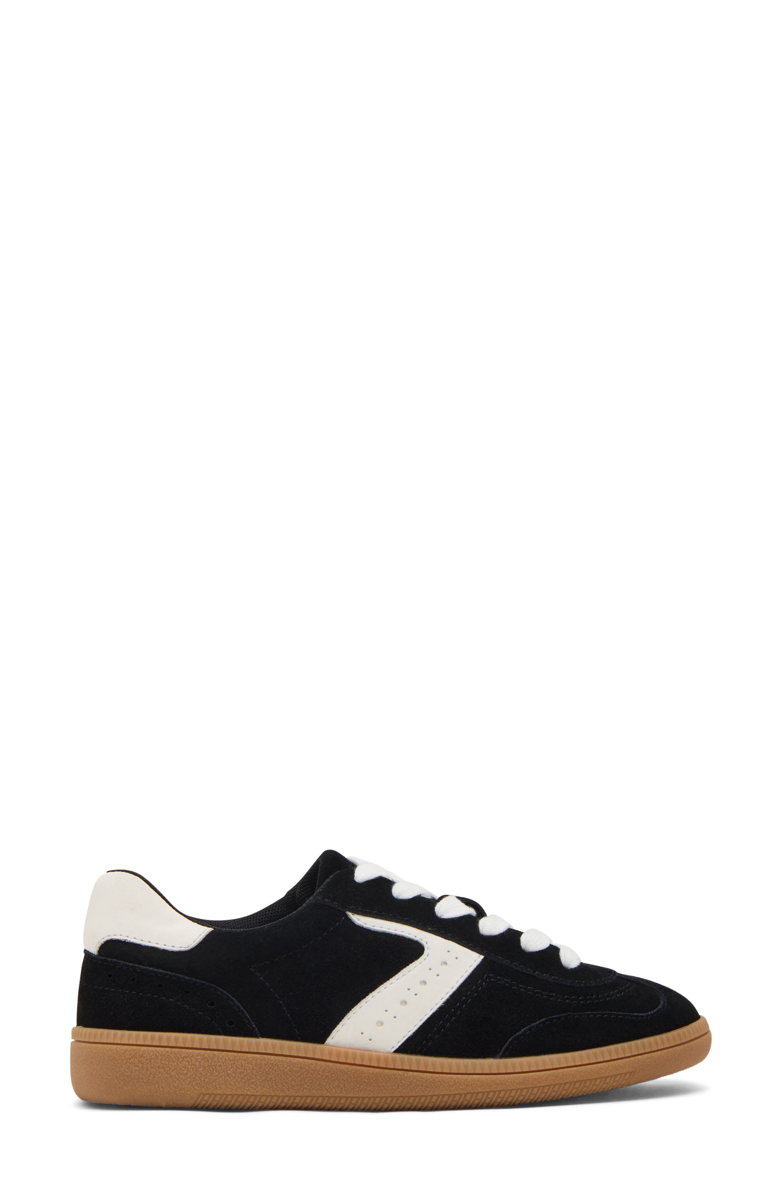 Blondo Rylie Waterproof Sneaker, Alternate, color, Black Suede