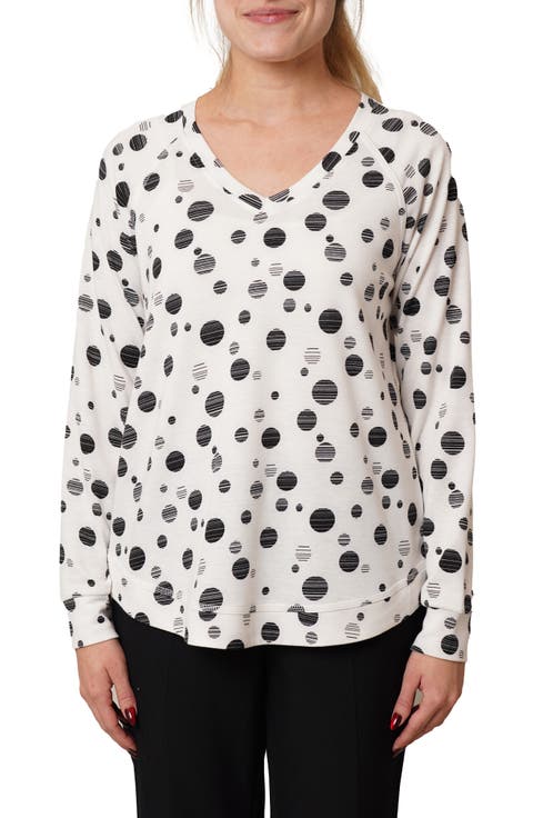 V-Neck Raglan Sweater