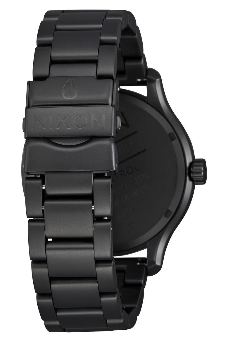 The Patrol Bracelet Watch, 42mm, Alternate, color, BLACK/ GOLD/ BLACK