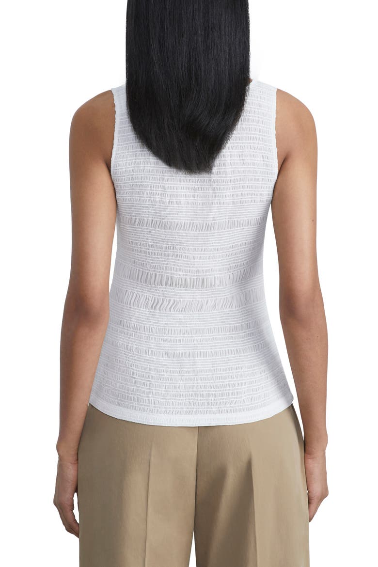 Smocked Satin Tank, Alternate, color, CLOUD