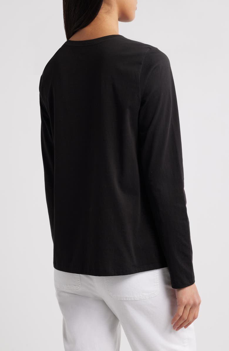 Eileen Fisher Long Sleeve Crewneck T-Shirt, Alternate, color, 