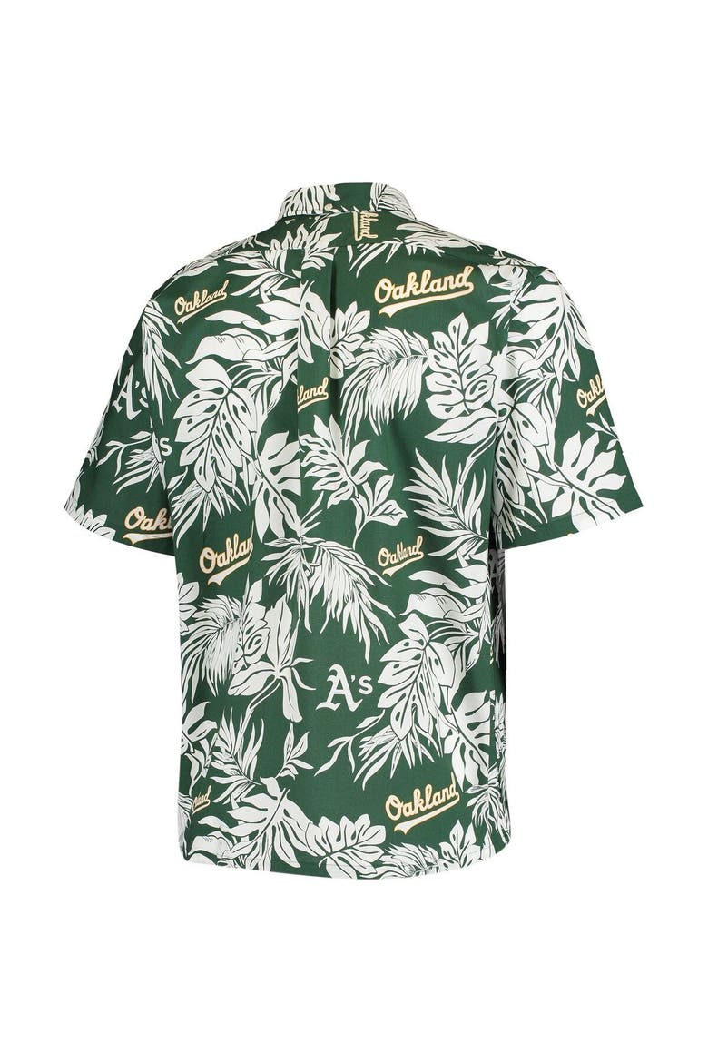 Men's Reyn Spooner Green Oakland Athletics Aloha Button-Down Shirt, Alternate, color, Green