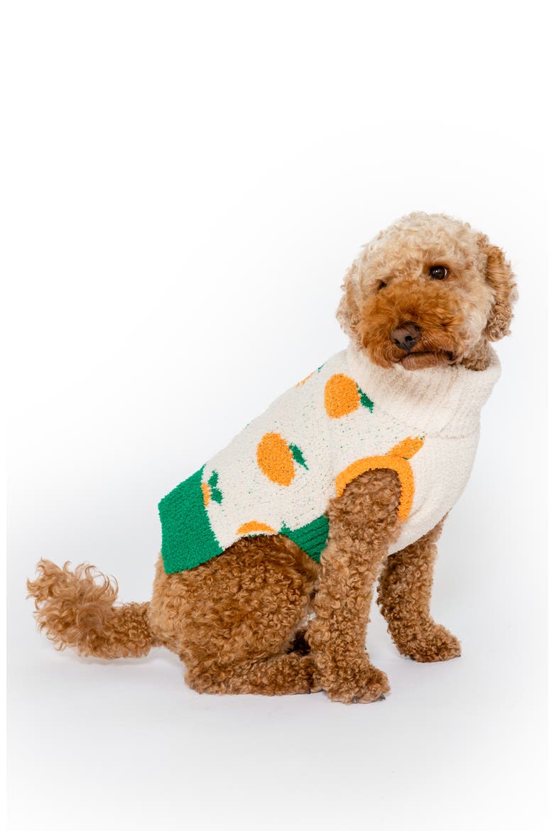 Orange Turtleneck Pet Sweater, Alternate, color, ORANGE