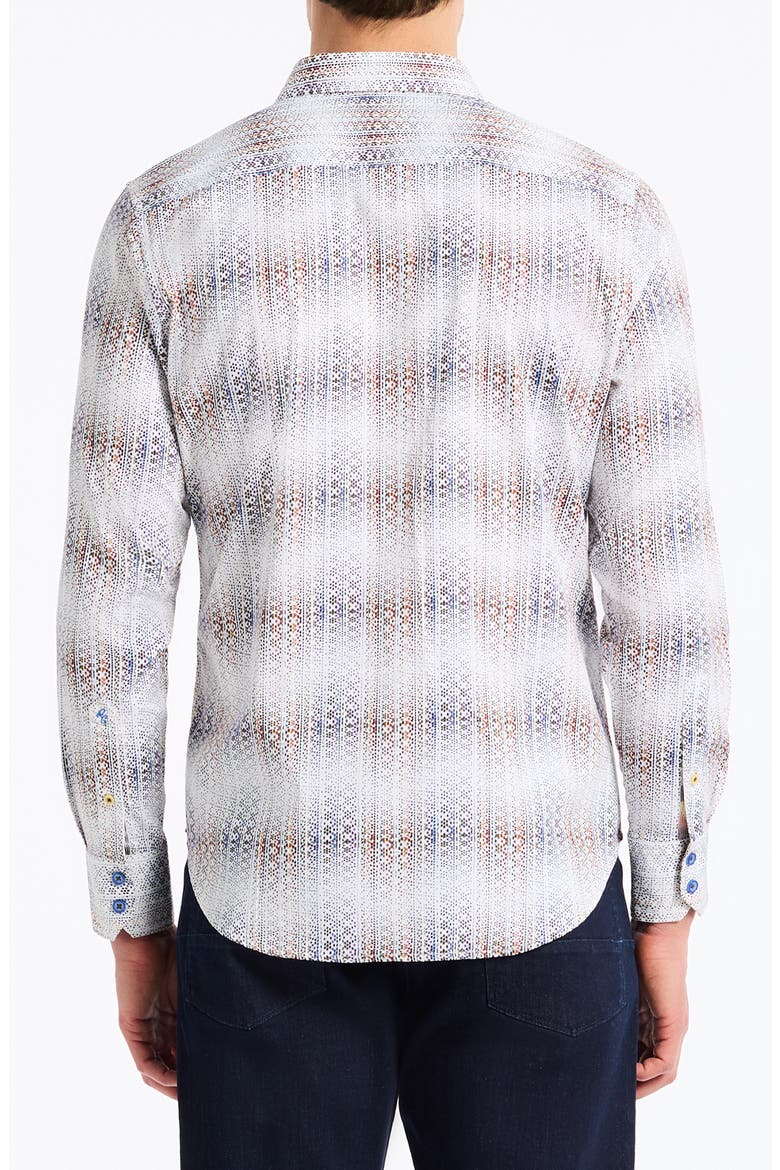Forsyth Ombré Stripe Button-Up Shirt, Alternate, color, WHITE MULTI