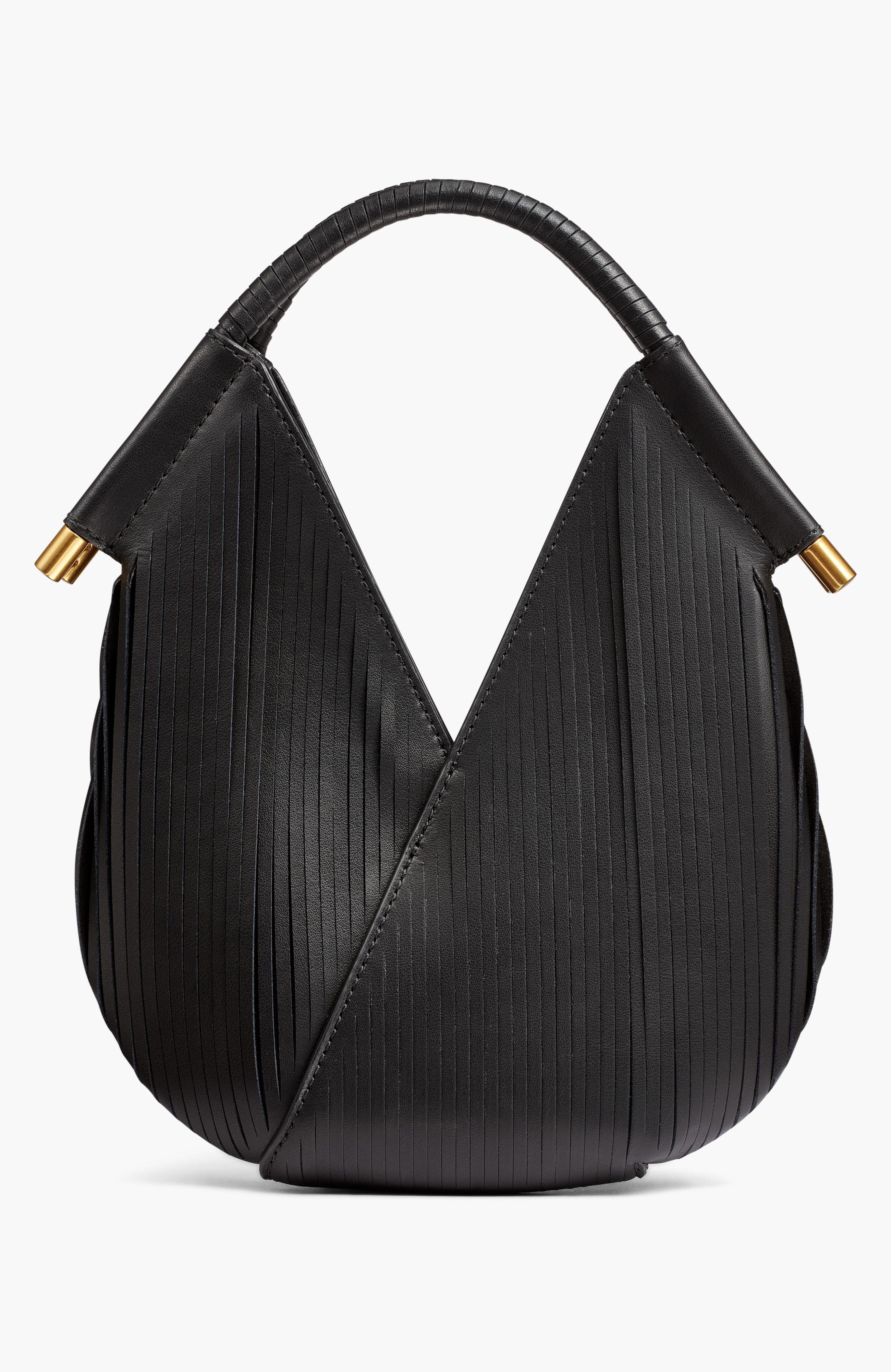 Donna Karan New York Baldwin Lasercut Micro Crossbody, Alternate, color, Black/Gold