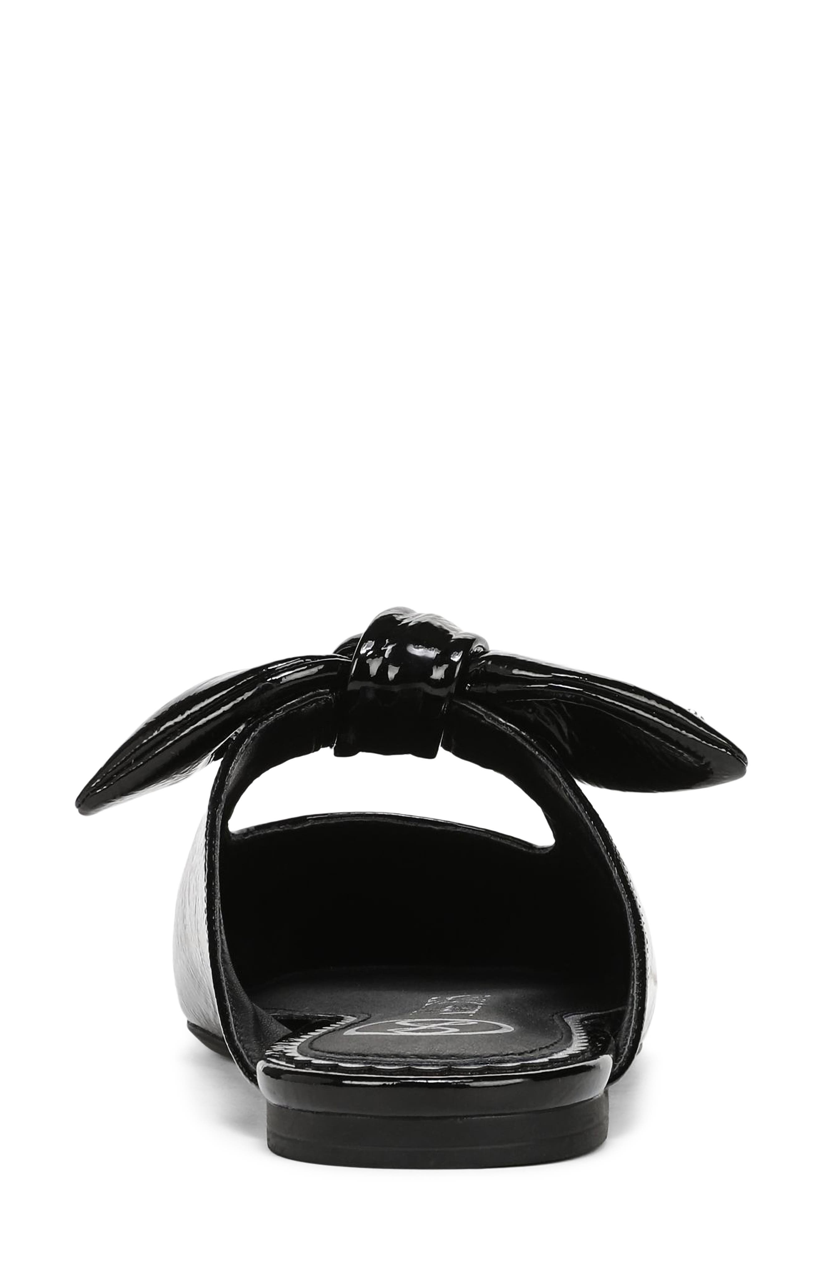 Marley Knot Mule, Alternate, color, BLACK SHINY