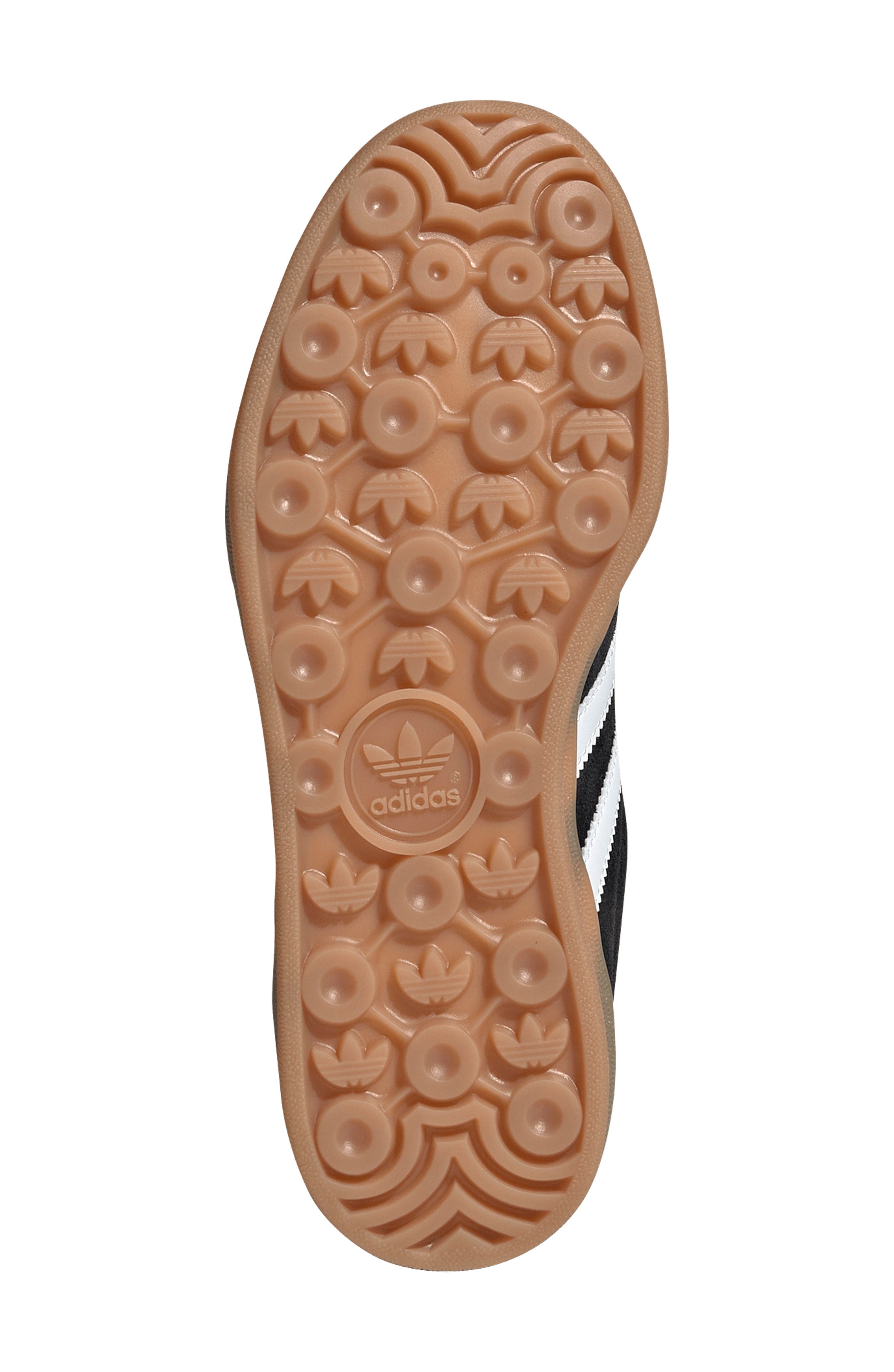 adidas Kids&#x27; Gazelle Indoor Sneaker, Alternate, color, Black/ White/ Gum