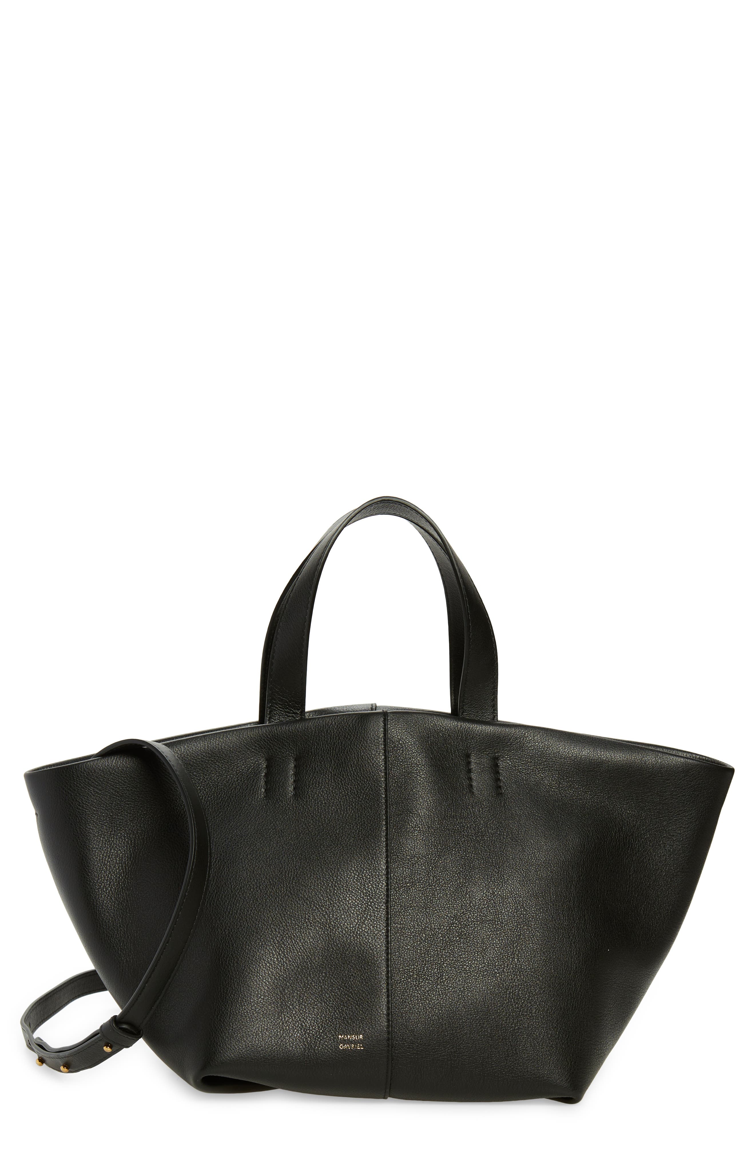 Mansur Gavriel Tulipano Leather Crossbody Bag, Main, color, 