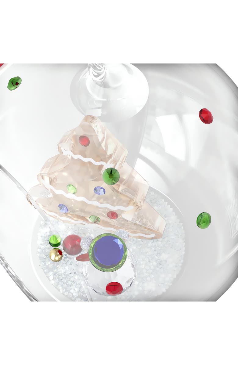 Swarovski Holiday Cheers Tree & Snowman Glass Ornament, Alternate, color, Gold