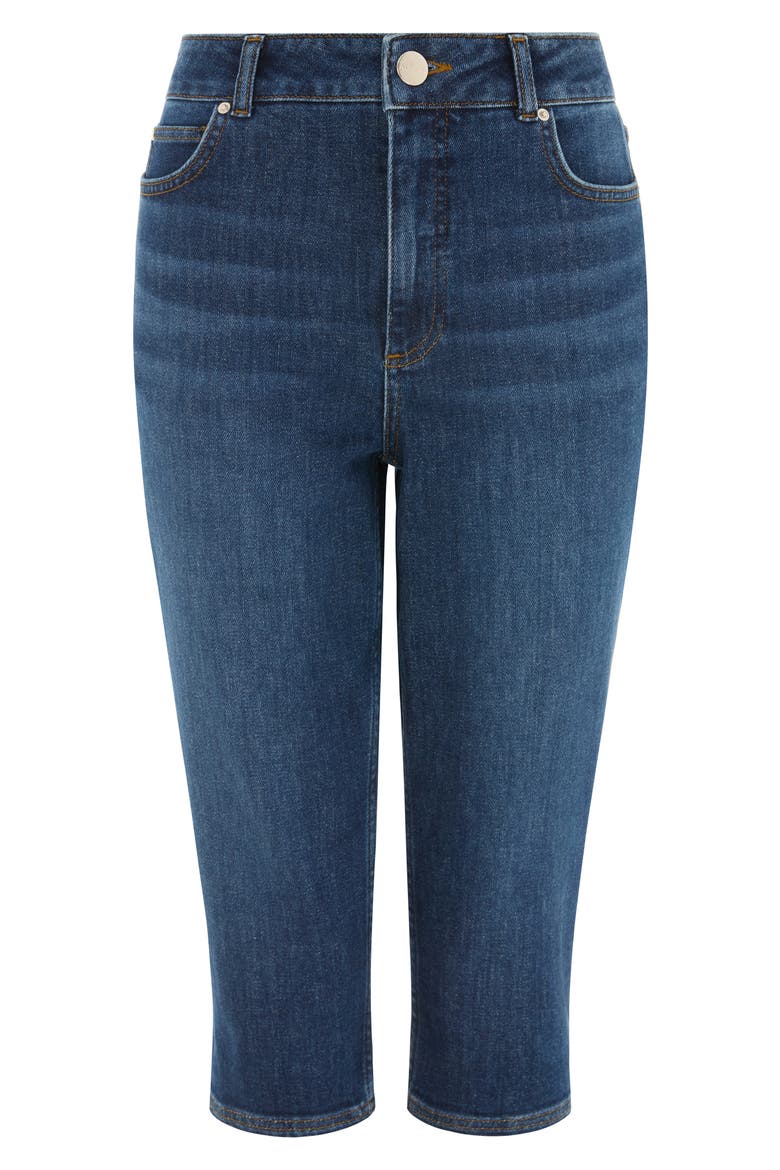 Gracey Pedal Pusher Jeans, Alternate, color, OCEAN BLUE