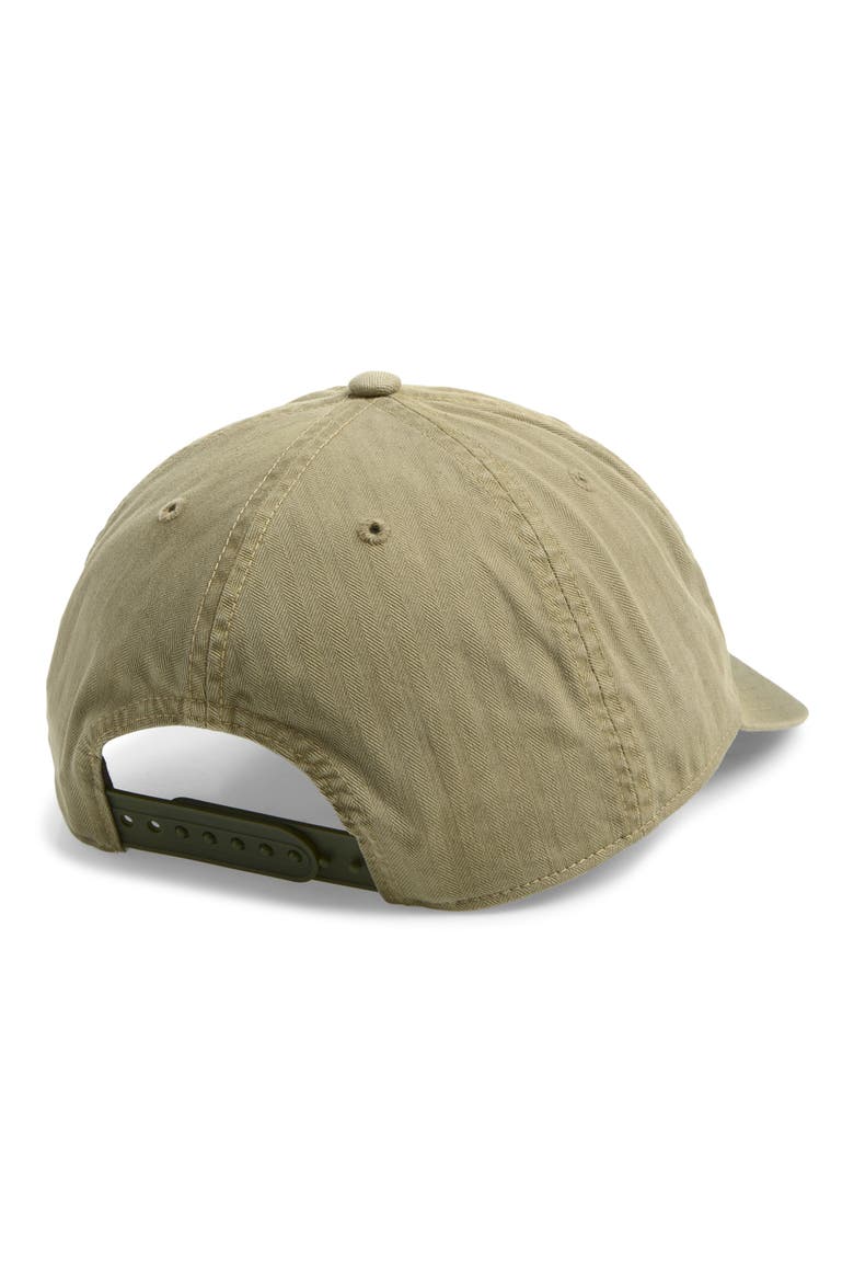 Winged Logo Snapback Cotton Twill Ball Cap, Alternate, color, BREWSTER GREEN